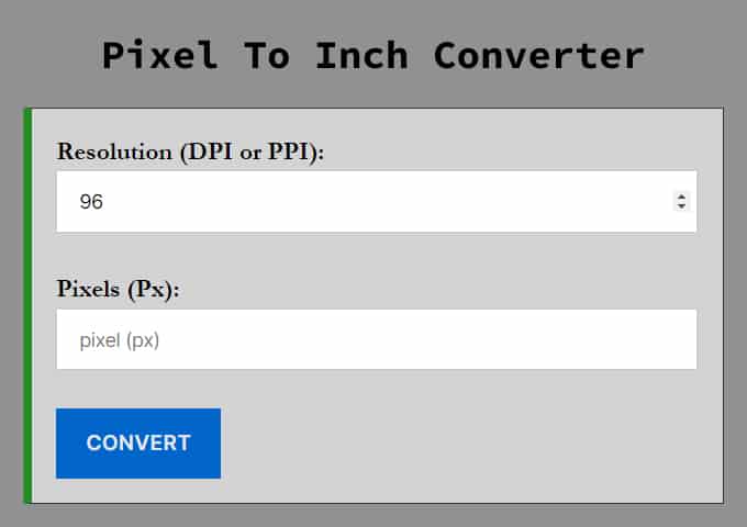 pixel-to-inch-converter