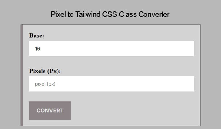 Pixel to Tailwind Converter | Fast Px to Class Tool